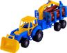 Cavallino Junior Tractor met Kraan Aanhangwagen en Hout, 46cm