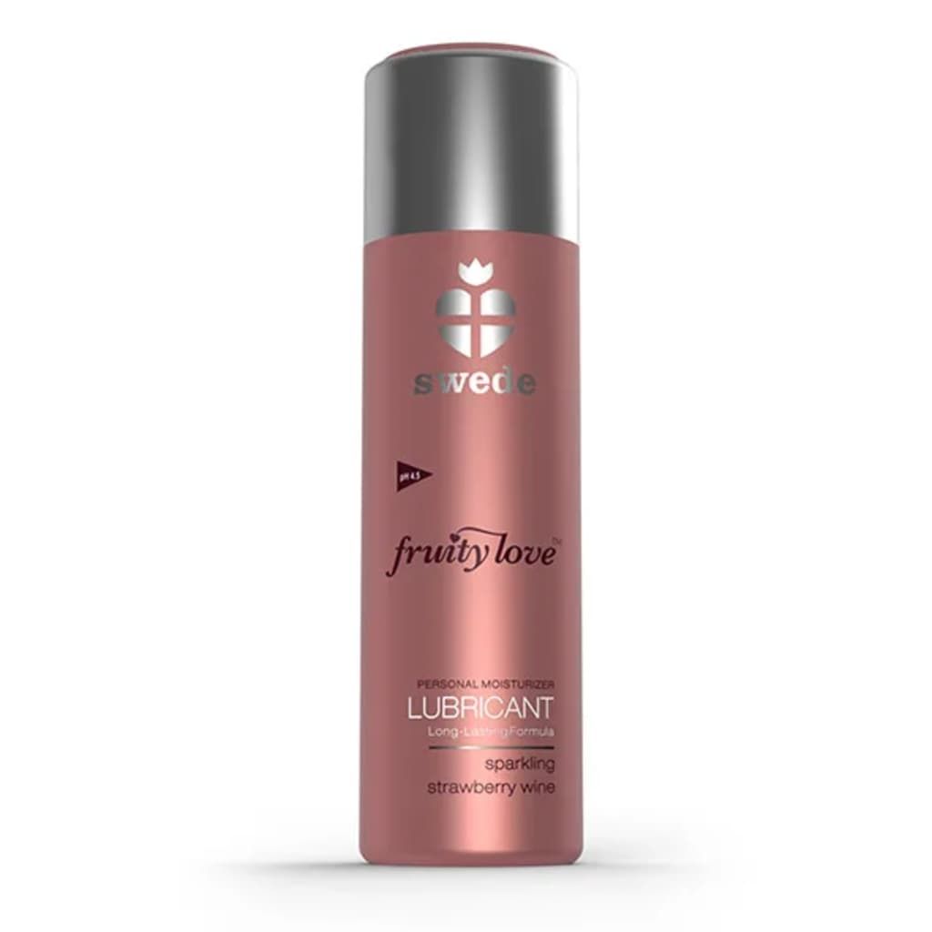 Swede - Fruity Love Lubricant Strawberry Wine 100 ml - Roze