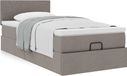 Maison Exclusive - Cadre de lit ottoman avec matelas taupe, 90x190 cm, textile
