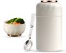 Ibenzoa® Thermische Voedselcontainer van Roestvrij Staal met Ingebouwde Lepel en Handvat, 500 ml