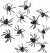 Boland Horror decoratie spinnen - 12x stuks - 8 cm - Halloween dieren - kunststof - zwart