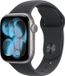 Apple Watch Series 11, GPS, 42mm, Boîtier en aluminium gris sidéral, Bracelet Sport noir M/L