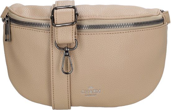 Charm London Pentonville Heuptas - Crossbody Schoudertasje - Festival Tasje - Fanny Pack - Zand