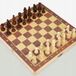Jeu d'échecs en bois classique dames backgammon 3-en-1 XXL grand 35x35 cm