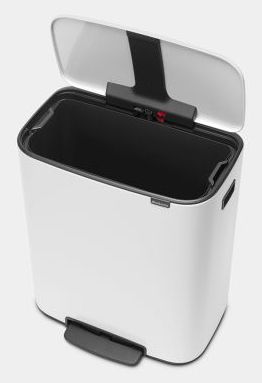 Brabantia Bo Pedal Bin - 60 Litre - White