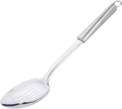 Alpina Keukengerei schuimspaan opscheplepel - zilver - RVS - 34 x 7 cm