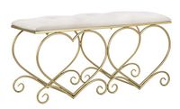 MAURO FERRETTI SRL PANCA Heart Crema CM 105X37,5X51,5