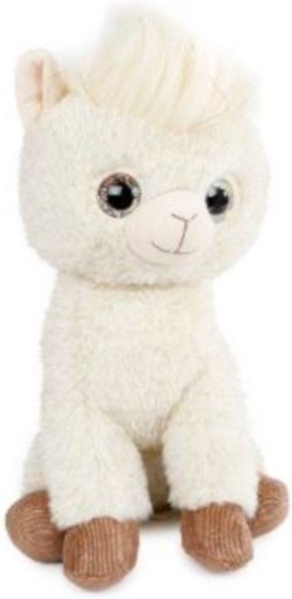 Take me Home Knuffelschaap Glitter Junior - 29 cm - Pluche - Wit