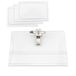 D.RECT Naambordjes, set van 50 stuks, B 9 cm x H 5,8 cm, horizontale naamlabels, doorzichtig, waterdicht, met clip, ID-kaarthouder met klem voor scholen, universiteit, 50 stuks