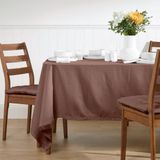 Homescapes tafelkleed bruin - 178 x 300 cm, 100% katoen