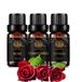 Aphrosmile Aromathérapie set met etherische olie van kamille voor diffuser, 3 x 10 ml therapeutische kwaliteit set met etherische olie van roos voor het maken van kaarsen, 100% pure cipres, set met etherische oliën voor massage
