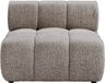 Vente-unique Fauteuil in gemêleerde stof - Taupe FACIVIL