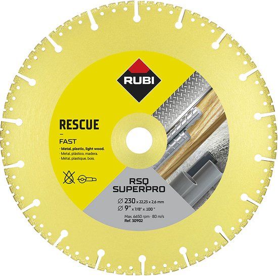 Rubi Zaagblad RSQ 230 SUPERPRO 230 x 22,2 mm