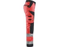 Blåkläder Dames werkbroek High Vis zonder spijkerzakken 7155-1811 - High Vis Rood/Zwart - D19