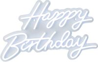 Merkloos Relaxdays Led-bord Happy Birthday