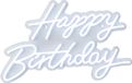 Merkloos Relaxdays Led-bord Happy Birthday