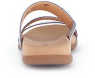 Gabor Dames Platte Sandalen Jeans Blauw Textiel Elastiek 41