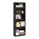 Furinno JAYA Enhanced Home 5-laags plank boekenkast, Blackwood