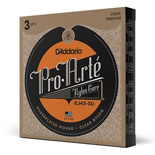 D'Addario EJ43-3D Pro-Arte Nylon Light Tension snaren voor klassieke gitaar (3 sets)