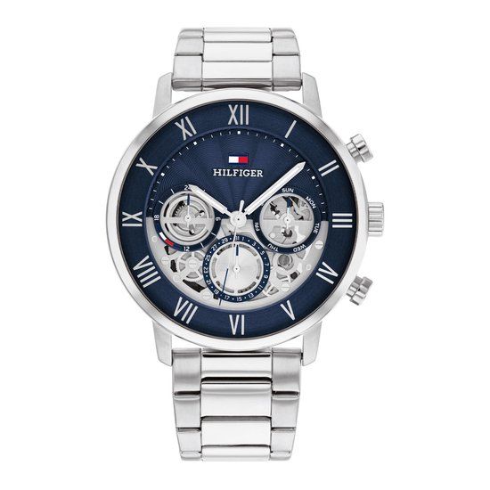 Tommy Hilfiger Legend Heren Horloge TH1710569 - Zilverkleurig - 44 mm