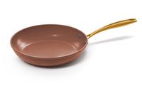 Cook and Pan Cook & Pan Sienna Koekenpan Ø 24 cm PFAS vrij - Oud Roze met Gouden Handgrepen