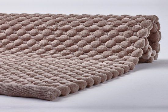 Aquanova Maks Badmat - 60x60 cm - Taupe - Katoen - Rond