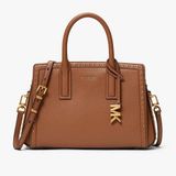 Michael Kors Laila Sm Satchel Bruin Leer