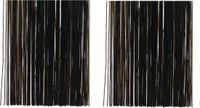 Decoris Kerstboom Folie Slieren - Tinsel - Zwart - 2x Zakje - 40 x 50 cm