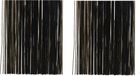 Decoris Sapin de Noël Guirlande Lametta - Tinsel - Noir - 2x Sachet - 40 x 50 cm
