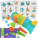 Puzzle éducatif en bois coloré avec blocs de mosaïque