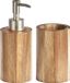 Zeller badkamer accessoires set 2-delig - acacia hout - luxe kwaliteit