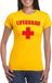 Bellatio Decorations Shoppartners Bv Lifeguard - strandwacht - verkleed t-shirt - geel - dames - badmeester - carnaval - Verkleedkleding XXL
