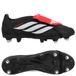 adidas Predator League Fold-Over Tongue Soft Ground Football Boots Shoes, Core Black/Ftwr White/Lucid Red, 44 2/3 EU