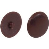 Häfele Cache IS20 pour vis pour plaques de serrage TORX avec étoile intérieure, marron - RAL 8007