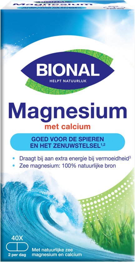 Bional Natuurlijke Zee Magnesium Met Calcium Capsules