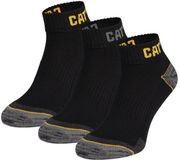 Caterpillar Enkelsokken Heren Work Sneakers 3-paar Korte Werksokken Zwart - Maat 39-42