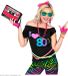 W Finidi Disco shirt dames 80's neon S/M