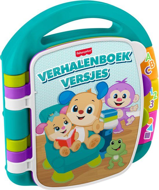 Mattel Fisher-Price Leerplezier Verhalenboek Versjes - Muzikaal Boek met Lichtjes en Geluid