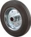 BS Roue libre/roue fixe 100 mm caoutchouc noir