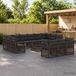 Maison Exclusive - Ensemble de jardin 14 pièces, ensemble de salon en polyrotin gris