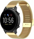 By Qubix Qubix Milanese Bandje voor Garmin Vivoactive 4 / 4L - Goud - 22mm