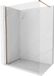 Mexen Kioto-X paroi de douche Walk-in 90 x 200 cm, transparent 10 mm, or rose