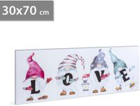 Delight LED-wandlamp - "LOVE" - 2 x AA, 70 x 30 cm