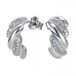 Orphelia ZO-7348 - Oorbel Twist - Zilver 925 - Zirkonia - 1.5 cm