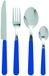 Excelsa Jolly 24-delig bestek Acero_inoxidable y Fibra, blauw, eenheid