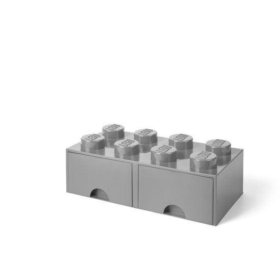 LEGO 4004 Storage Brick Opberglade 2x4 Grijs