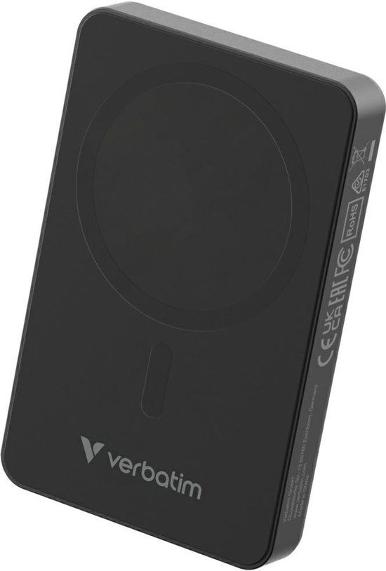 Verbatim Powerbank 10000Mah Magnetisch Draadloos Voor Magsafe Iphone 12 13 14