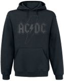 AC/DC AC/DC Logo Black Heren Trui met capuchon - zwart - M