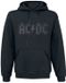 AC/DC AC/DC Logo Black Heren Trui met capuchon - zwart - M