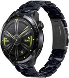 Strap-it Huawei Resin bandje geschikt voor Huawei Watch GT 2 / GT 3 / GT 3 Pro 46mm / GT 4 46mm / GT 5 & 5 Pro (46mm) / GT 2 Pro / GT Runner / Watch 3 / Watch 3 Pro - zwart mix